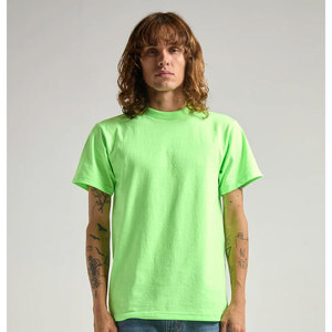 Vente en gros T-shirts unis à col rond sérigraphie personnalisée en or logo graphique grande taille t-shirts pour hommes - Product Image 5