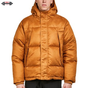 2025 Customized Men's Winter Parka Puffer <b>Jacket</b> High Quality <b>Canvas</b> Eco-Friendly Reversible Plus Size - Product Image 4