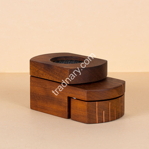 Brûleur d'encens en bois Mubkhar, design moderne, utilisation en intérieur, cadeau du Ramadan par Tradnary Exim Pvt Ltd - Product Image 5