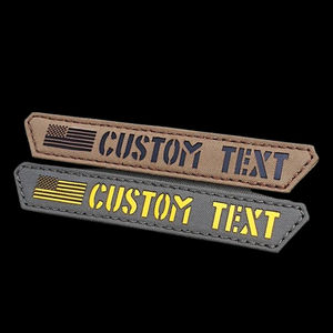 Parches Bordados Tácticos Personalizados Hechos en Fábrica, Insignias con Gancho y Bucle, Reflectantes IR, Bandera, Parche de Infrarrojos Lejanos para Mochila - Product Image 1