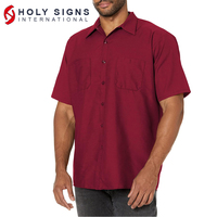 Camisas de Trabajo Tácticas de Nailon Ligero de Secado Rápido para Hombre, Uniformes de Trabajo de Manga Corta, Camisetas de Pesca