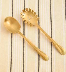 High Quality Brass Gold <b>Flatware</b> Set Unique Design Spoon Fork Knife Cutlery Top Selling for Party - Product Image 5