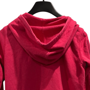 Sudadera con capucha informal rosa para mujer, jersey con cordón y cremallera completa, Top transpirable de algodón polar para otoño e invierno, ropa de calle - Product Image 6