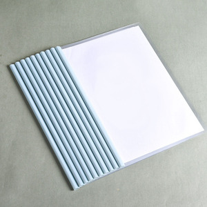 Bview Art Morandi couleur A4 dossier à <span class=keywords><strong>levier</strong></span> épaissi PP matériel liant à tirants pour documents scolaires fichier papier motif carton - Product Image 3