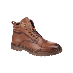 6442 Men's Lace-up Classic Genuine Leather Boots Slip Resistant Autumn Winter Casual Walking Footwear - Product Image 3