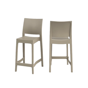 Taburetes de bar con patas de metal negro, taburetes de mostrador recubiertos de polvo con asiento de madera para el hogar, cocina, decoración, tienda, taburete de bar bajo Moq a la venta - Product Image 6
