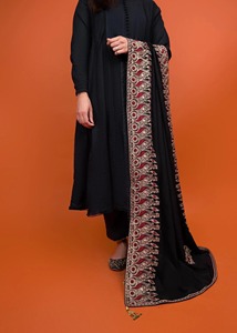 Long châles pour femmes musulmanes personnalisées de haute qualité taux de gros laine de cachemire de style vintage avec tailles disponibles - Product Image 2