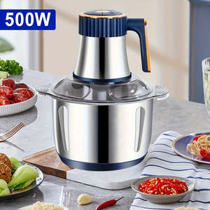 Hachoir Électrique Multifonctionnel 5L en Acier Inoxydable pour Viande et Légumes, Norme Européenne, Ustensile de Cuisine - Product Image 5