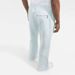 Nouveauté Pantalon décontracté évasé pour homme en coton Taille mi-haute Logo personnalisé Léger Grande taille Taille élastique Motif droit En stock - Product Image 3