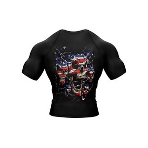 Rashguard de Jiu-Jitsu personnalisé de haute qualité, BJJ MMA, style sportif long, tissu de compression respirant, prix de gros bon marché - Product Image 4