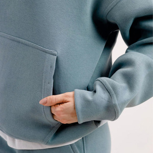 Ensemble de sweats à capuche et de pantalons de survêtement surdimensionnés personnalisés Y2K élégants, vente en gros, survêtement en molleton pour femmes, fabricant OEM, étiquette privée - Product Image 5