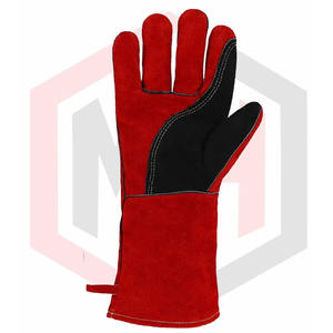 Gants de soudage Tig en cuir de vachette en gros Gants de sécurité en cuir de vache longs et courts du fabricant pakistanais à bas prix - Product Image 4