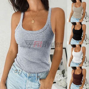 2024 nouveau Design débardeur sans manches de haute qualité pour les femmes sur mesure avec Logo Style décontracté Service OEM disponible - Product Image 4