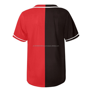 Custom Plain 2 Tone Color Best Quality Button Down Baseball Jersey Baseball & Softball Team Wear Jerseys For Hot Sale - Product Image 6