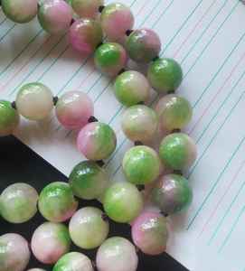 Collier de perles de sodalite naturelle, collier de perles rondes lisses en sodalite de 8mm, collier ras du cou en cristal fait main bijoux en perles - Product Image 4