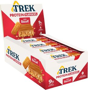 JB's TREK High Protein Flapjack Biscoff - Plant Based - Vegan Snack - 50 g x 16 <b>bars</b> - Product Image 1