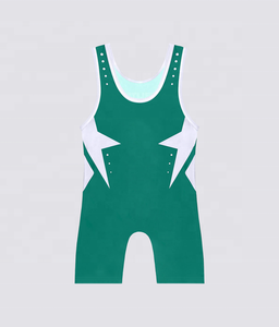 Sin mangas Logotipo frontal Gimnasio Singlets Ropa de lucha para artes marciales con SkinSuit - Product Image 4