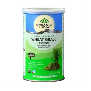 Highlighting Packaging & Quality Wholesale <b>Wheat</b> Grass Powder 100g High Quality Herbal Supplement Direct Indian Supplier - Product Image 2