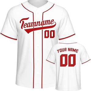 Sweat-shirt de baseball et de softball personnalisé pour hommes taille USA maille douce et respirante sublimation thermique imprimé broderie maillot vierge porter - Product Image 1