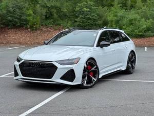 Blanco Glaciar Metálico 2022 RS 6 Avant SUV de Lujo de Alto Rendimiento Turboalimentado con Tracción en las Cuatro Ruedas - Product Image 1