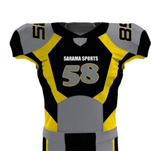 Nouveau modèle d'uniformes de football américain personnalisés respirant couleur personnalisée ensembles d'uniformes de football américain - Product Image 5