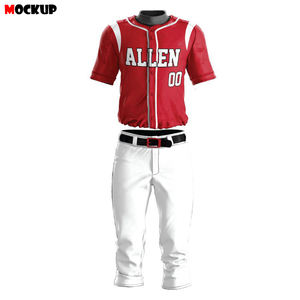 ชุดเบสบอลราคาส่งถูกแบบสั่งทำพิเศษ ระบายอากาศได้ดี ไซส์ใหญ่ สำหรับทีมผู้ใหญ่ พร้อมลายพิมพ์ - Product Image 4