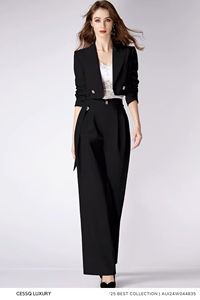 Vietnam antiarrugas Oem Service media manga ganchillo aguja detección elegante estilo mujer Blazer - Product Image 5