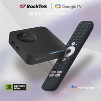 Boîtier TV certifié Google Elebao GX1 RockTek Realtek RTD1325TPV 4 Go DDR4 EMMC 32 Go 4K Android TV Box pour X8 PLUS
