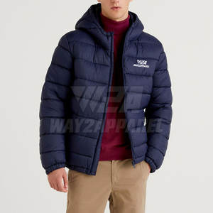 Veste en duvet d'hiver à capuche pour hommes personnalisée en gros manteau chaud veste d'hiver de haute qualité style mode grande taille - Product Image 5