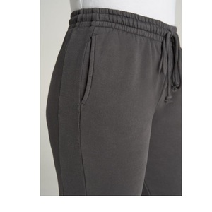 Automne-hiver pantalons décontractés pour femmes avec avant plat Style coupe ample lavage léger mélange épais laine cordon fermeture BD - Product Image 5