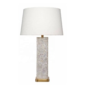 Hot Selling Mother of Pearl Inlay Table Lamp No Shade Decorative Nightstand Study Lamp Electric Bedroom Living Room Indoor Lamp - Product Image 3
