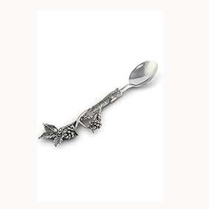 ชุดมีดปลายแบนด้ามจับองุ่นสีเงินแบบชนบทชุดรับประทานอาหารทำจากสเตนเลสสตีลหรูหราออกแบบให้มีสไตล์ - Product Image 1
