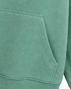 Sudadera con Capucha Personalizada para Hombre, Color Verde Salvia, Felpa, Lisa, Informal, para Invierno, Ropa de Calle, Cálida, Suave, Mezcla de Algodón - Product Image 5