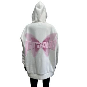 Sudaderas con capucha de forro polar para hombre, ligeras, transpirables, con cremallera, de corte regular, con estampado puff, de buena calidad, teñidas en color liso, sostenibles, al por mayor - Product Image 2