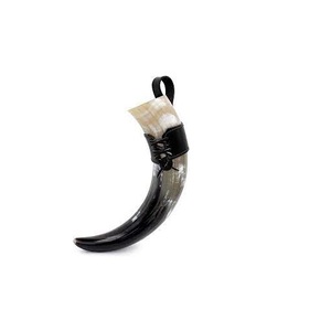 Soporte de cuero de cuerno para beber de búfalo acabado a mano de alta calidad Bar de lujo Hotel Drinkware estilo artesanal Animal náutico - Product Image 1