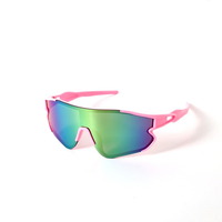 Lunettes de soleil de cyclisme pour enfants 2025 UV400, coupe-vent, monture intégrale en PC, protection UV complète, lunettes de sport colorées