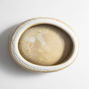 Assiettes en porcelaine Chaozhou cuisine forme d'oeuf 8.25 "plateau en céramique assiette émaillée vintage Vajillas Show Platos assiette Restaurant - Product Image 6