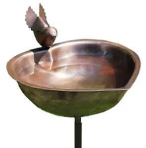 Bain d'oiseau sur pied en métal rond de style vintage, conception de piédestal orné, bain d'oiseau de jardin disponible aux prix de gros - Product Image 4