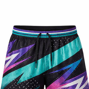 Pantalones Cortos Deportivos Sublimados para Hombre con Paneles de Ventilación de Malla para un Flujo de Aire Mejorado Durante Actividades Físicas Intensas - Product Image 4