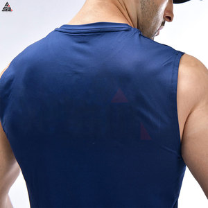 Nouveau style, débardeur de sport pour homme en coton tricoté de haute qualité, fibre de bambou, 220g, séchage rapide, streetwear décontracté, vente en gros - Product Image 5