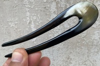 Épingle à cheveux en corne de buffle de qualité supérieure Accessoires pour cheveux à prix compétitif Bâton à cheveux en corne de buffle naturelle à bas prix