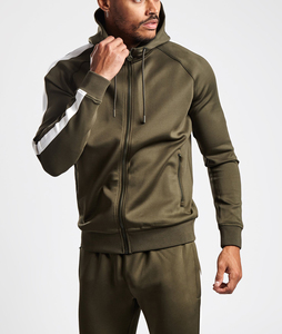 Survêtement haut de gamme 2 pièces pour homme, ensemble de survêtement moulant de style sportif - Product Image 4