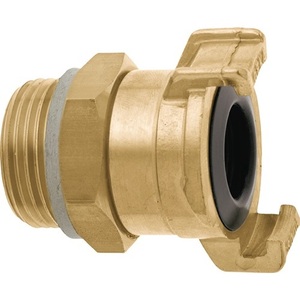 Conector Roscado de Latón GEKA Plus 2000, Rosca Externa G1, Giratorio, para Conexiones de Agua de Jardín SB GEKA - Product Image 1