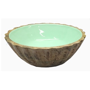 Cuencos para servir con acabado moderno, decoración de Material Natural de alta calidad, cuenco de sopa de madera, resina epoxi y hueso de cuerno con decoración del hogar - Product Image 2