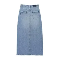 Jean en denim délavé pour femme, coupe droite, taille mi-haute, style décontracté streetwear, idéal pour l'entraînement, modèle Mom, collection hiver