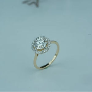 Premium Lab Grown Diamond Ring Round Cut VS1 Clarity IGI SGL Certified Gold Rose Gold Silver Wholesale Supplier - Product Image 1