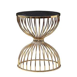 Stylish Metal Golden Modern Luxury Gold Frame Stainless Steel Premium <b>Console</b> Tempered Glass Top Coffee <b>Table</b> for Sale in MOQ - Product Image 4