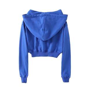 Custom Design Hot Sale Women <b>Drop</b> Shoulder Cropped Hoodie Clothing Women's Hoodies Custom Logo <b>Drop</b> Shoulder Hoodies for Woman - Product Image 5