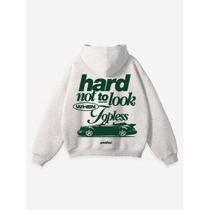 Sudaderas con capucha de color gris para hombres y mujeres Tipo de ropa Peso pesado Naturalmente Artesanía Capuchas y pulóver Accesorio de tela de moda - Product Image 4
