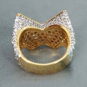 Anillo de Oro Amarillo de 14 Quilates con Diamante Cultivado en Laboratorio para Amantes de la Joyería Hip Hop - Product Image 4